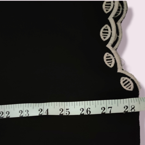 Seventh Avenue Drawstring Black Blouse Shirt 3X - Picture 5 of 11